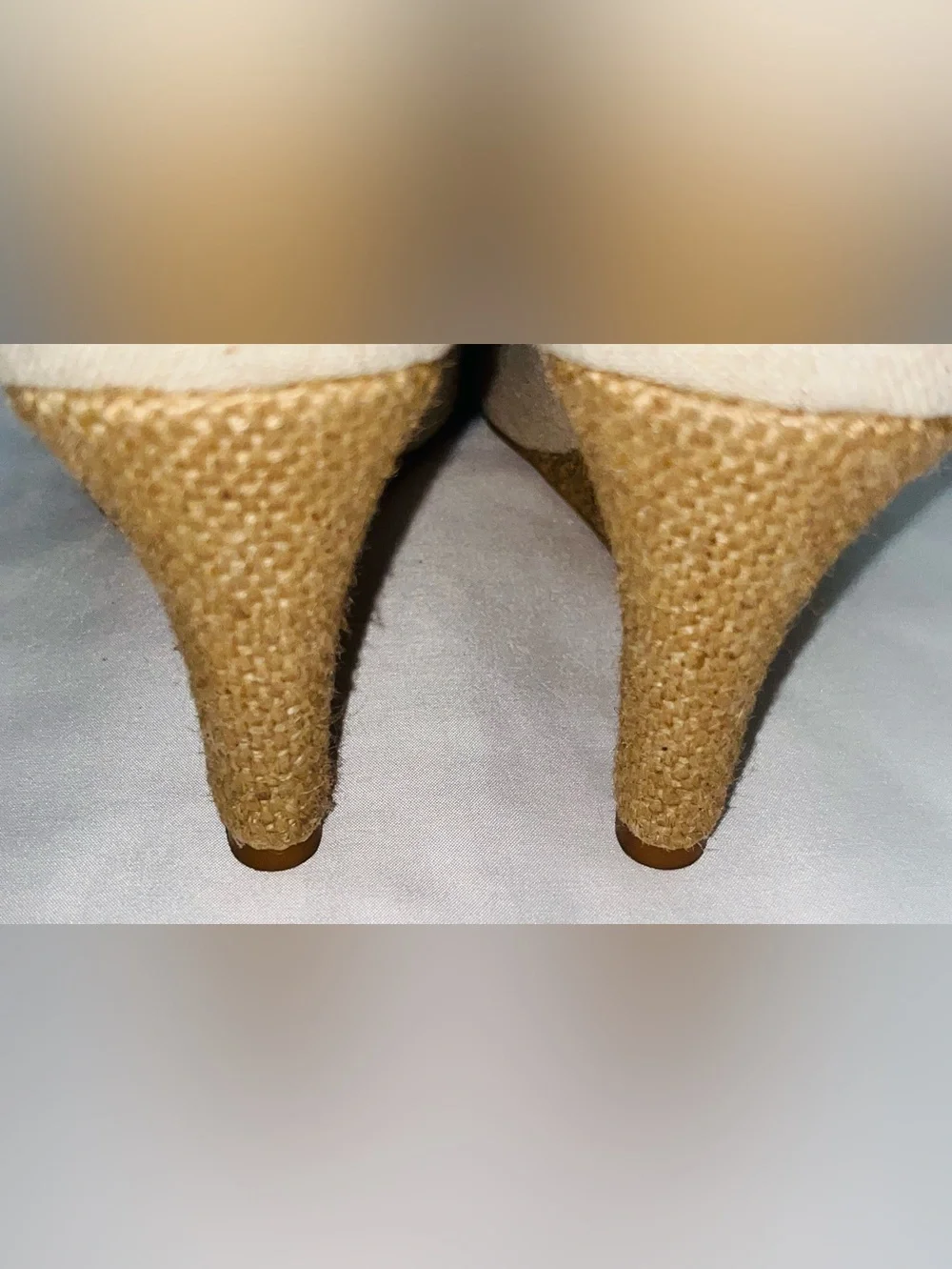 Jeffrey Campbell Natural Beige Peep-Toe Ankle-Strap Pumps